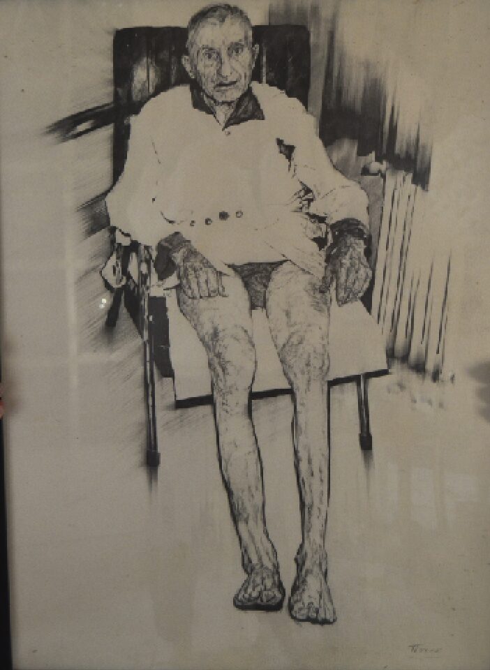 Surnommé "Monsieur Henri" Mine de plomb, année 1985,