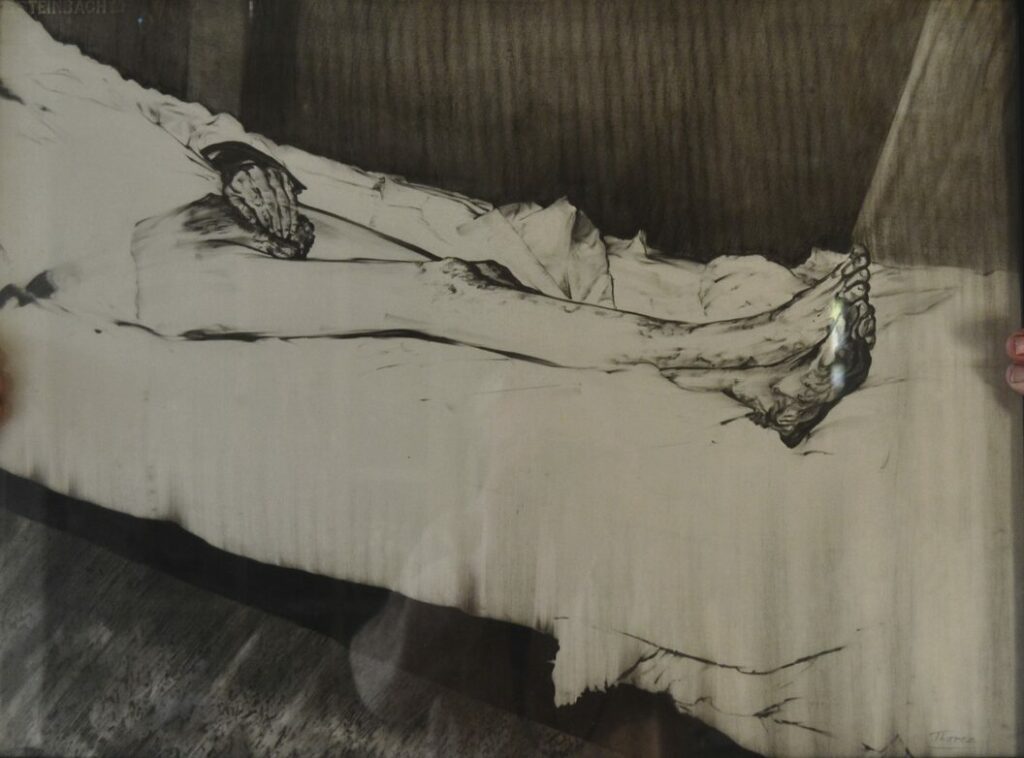 Surnommé "Monsieur Henri" ,Mine de plomb, année 1985,