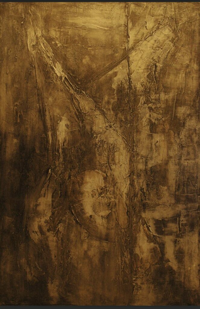 Lucien Braet, "Le Bœuf Ecorché" Année 1958, Huile sur toile, 1,00m x 0,80m